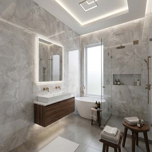 60X120 BIANCO ONICE GLOSSY
