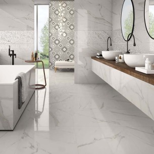 60X60 CALACATTA WHITE GLOSSY