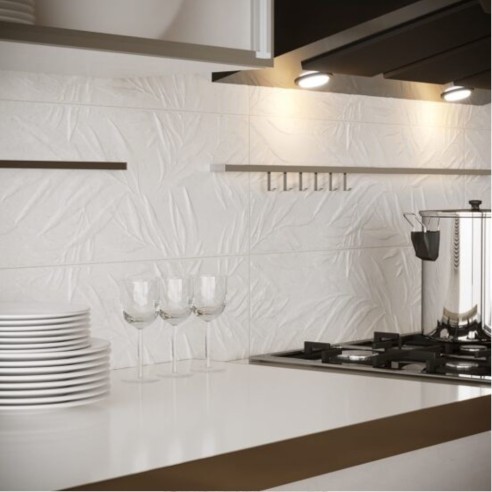 25X75 LEAF GRIS DESCOR 3D