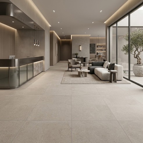 60X60 KONE SILVER MATT