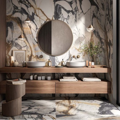 60X120 CALACATTA PICASSO GLOSSY