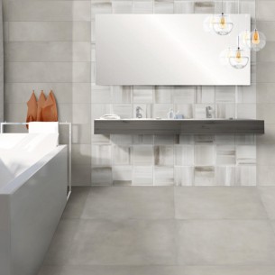80x80 DECORO RESINA BIANCA