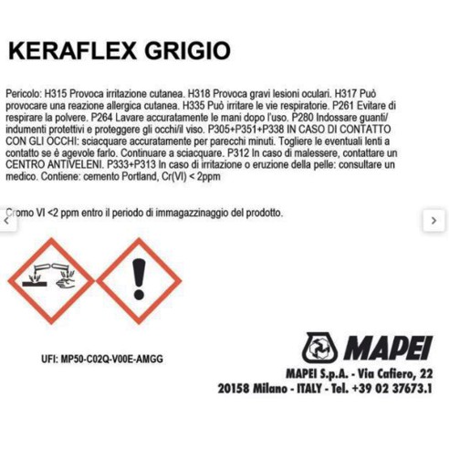 MAPEI ADHESIVE KERAFLEX GREY 25KG