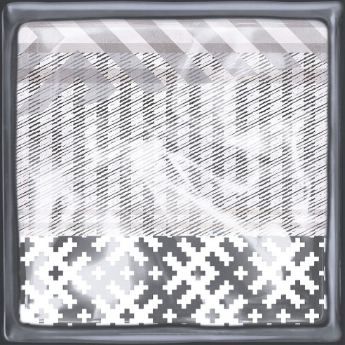 20X20 37601 GLASS DEC WHITE MIX