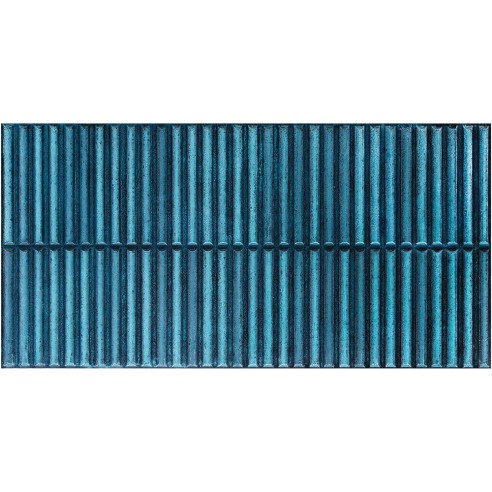 30X60 05232 HOMEY STRIPES BLUE GLOSSY