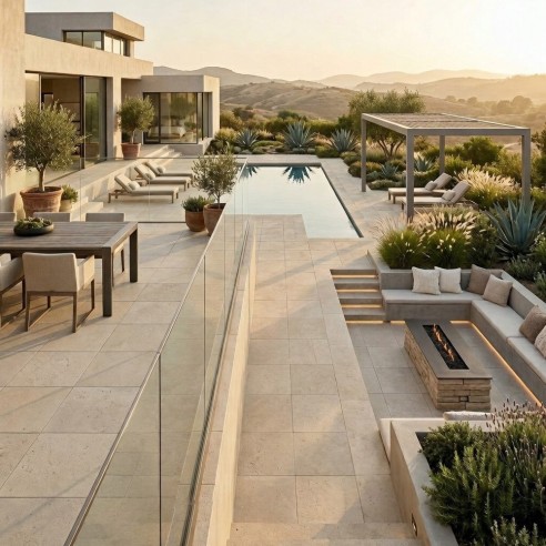 120x120 SRSTON01R STONE BEIGE RT 20mm